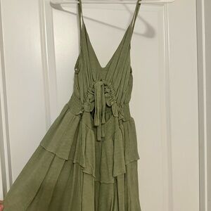 Mustard Seed Olive Textured Dress